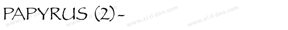 PAPYRUS (2)字体转换